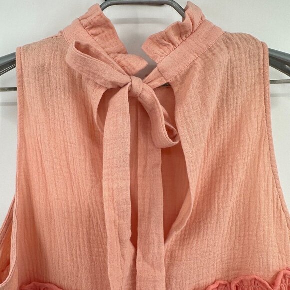 Pomander Place by Tuckernuck Sunset Colorblock Gauze Morgan Dress Tiered sz S - Picture 5 of 7